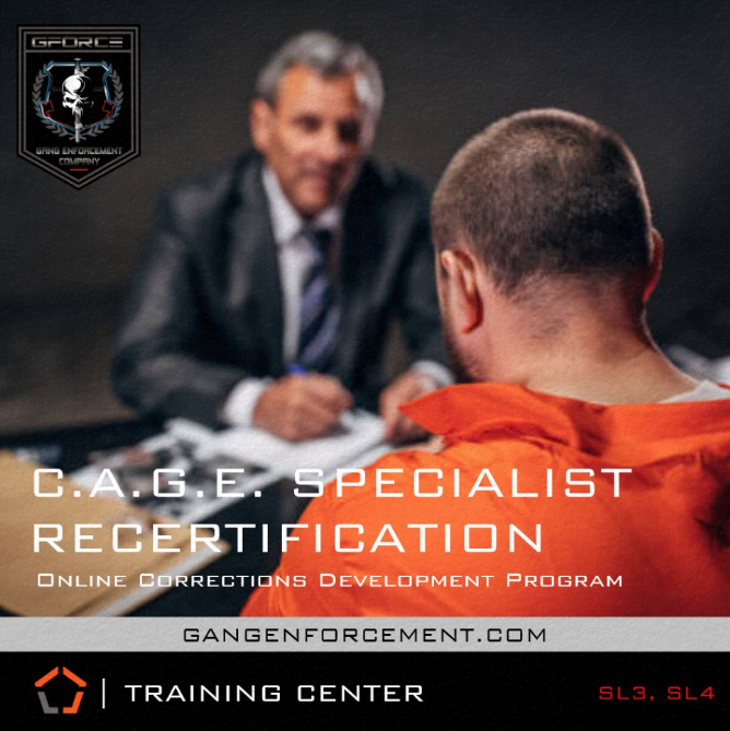 Corrections Anti-Gang Specialist Recertification