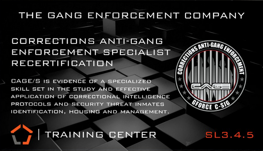 Corrections Anti-Gang Specialist Recertification