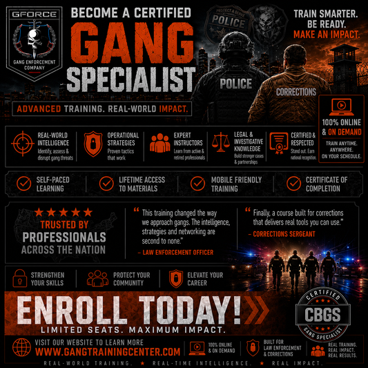Basic Gang Specialist Certification | Criminal Justice